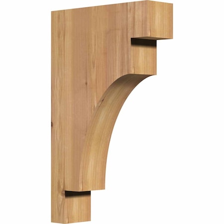 Ekena Millwork Mediterranean Smooth Corbel, Western Red Cedar, 3 1/2"W x 12"D x 20"H COR04X12X20MED00SWR